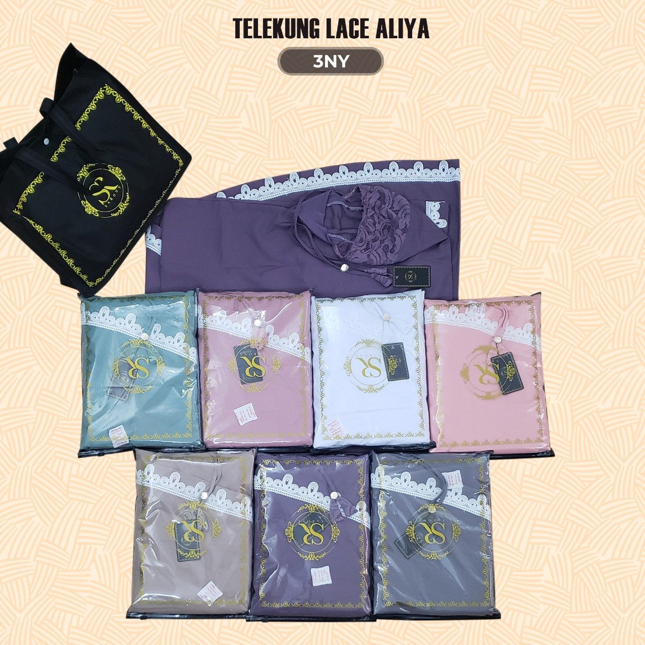 SARONY Telekung Lace Aliya Collection RM29