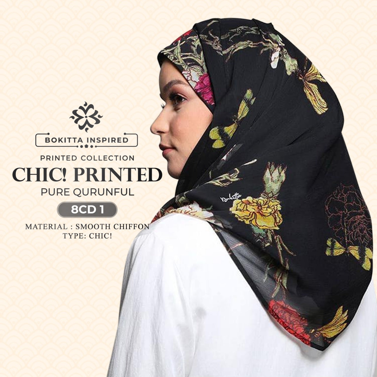 Bokitta Chic! Printed Pure Qurunful Collection RM19