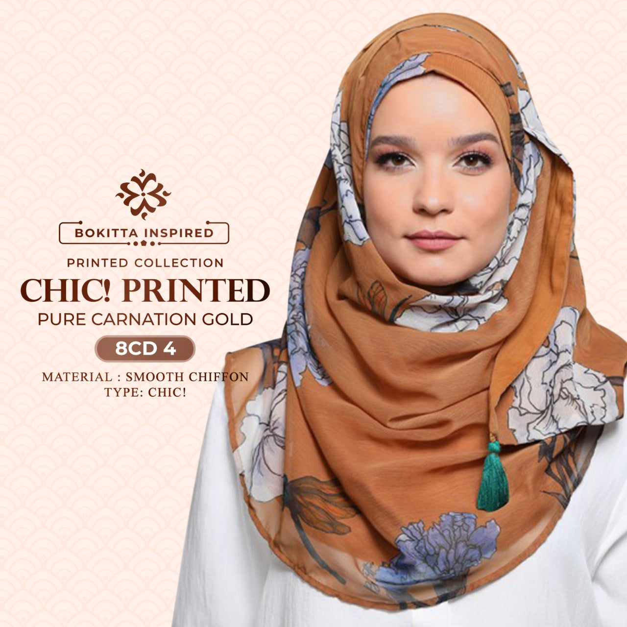 Bokitta Chic! Printed Pure Qurunful Collection RM19