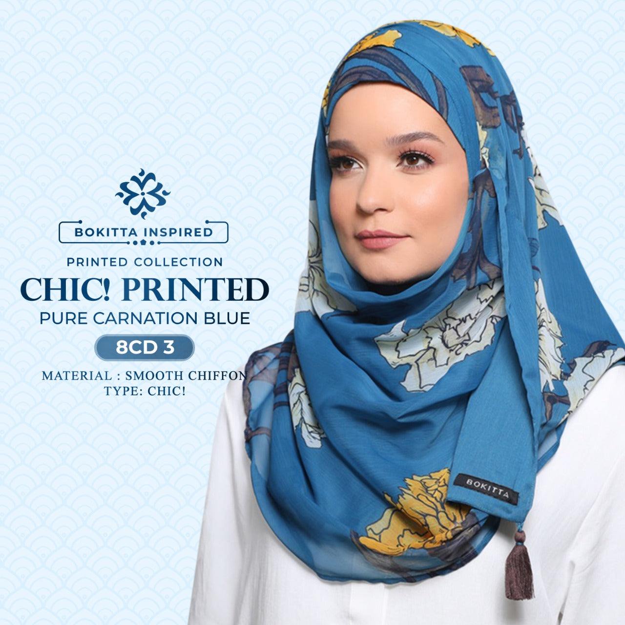 Bokitta Chic! Printed Pure Qurunful Collection RM19