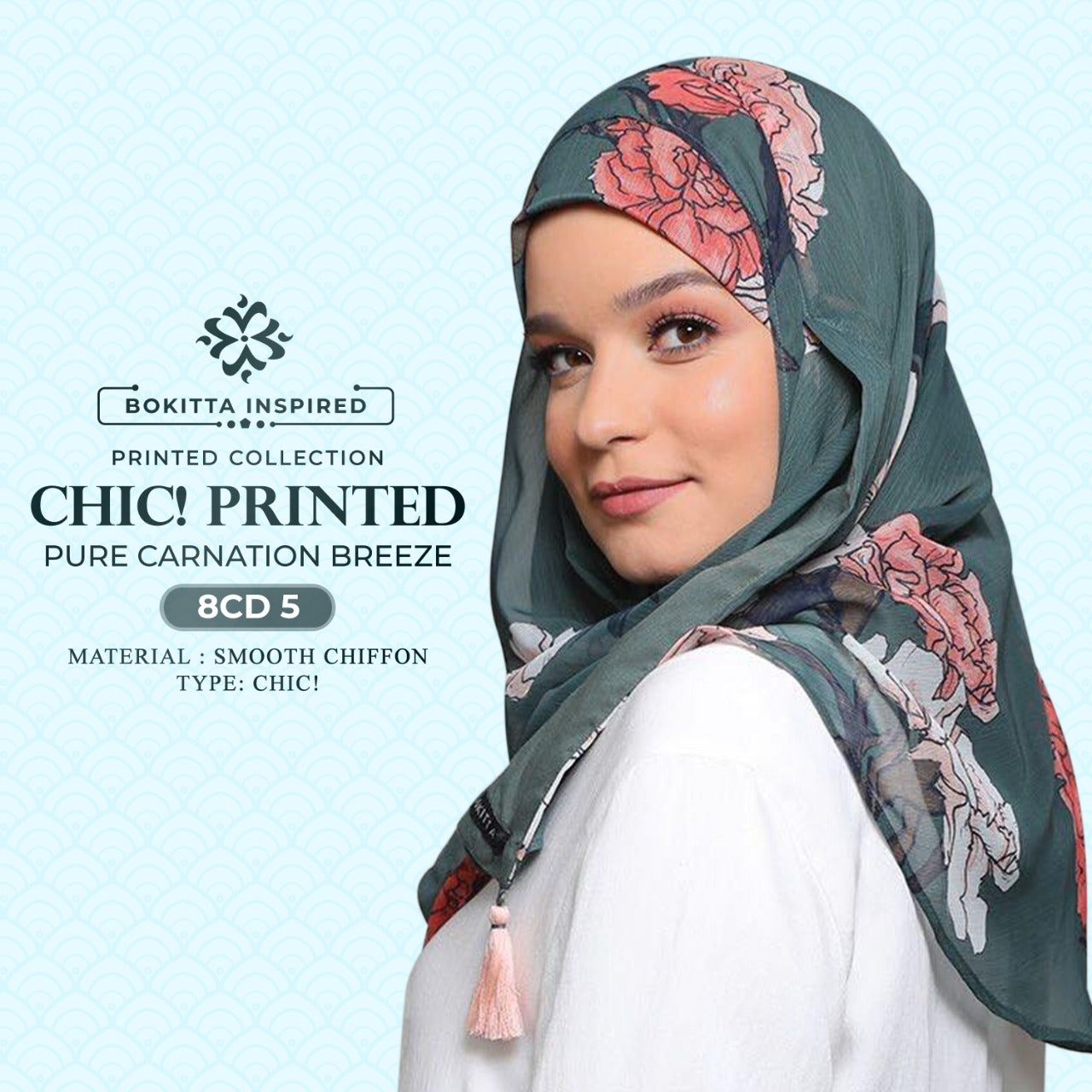 Bokitta Chic! Printed Pure Qurunful Collection RM19