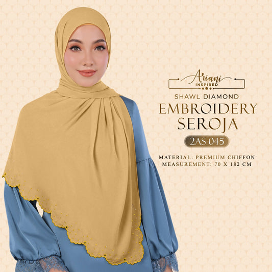 Ariani Inspired EMBROIDERY SEROJA Shawl Collection