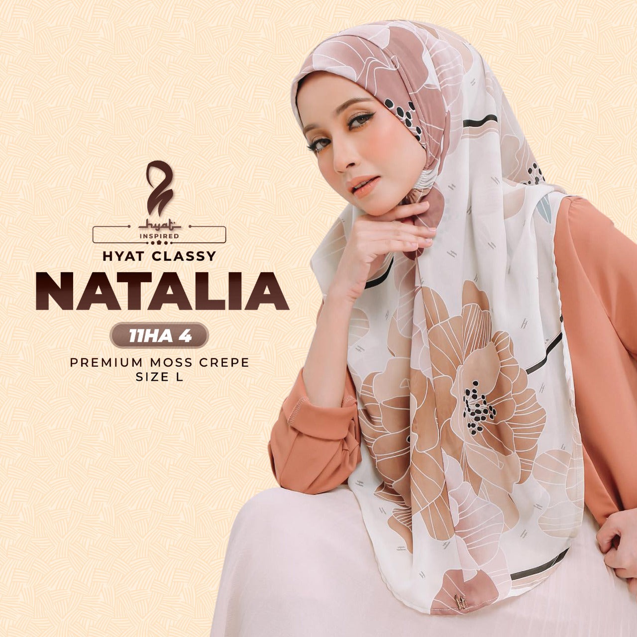 Hyat Hijab Inspired Mix Design Classy Instant Collection With Box