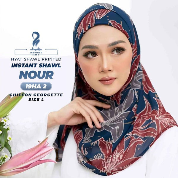 Hyat Hijab Inspired Mix Design Instant Shawl Collection With Box