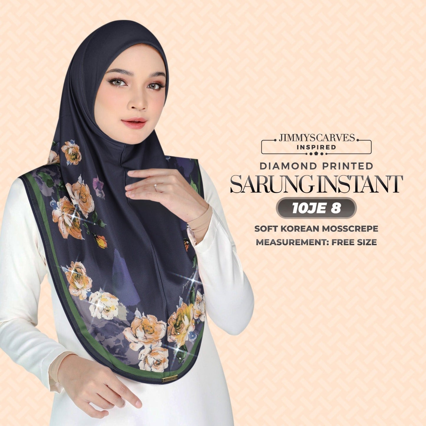 Jimmy Scarves Inspired - Instant Sarung Diamond Printed