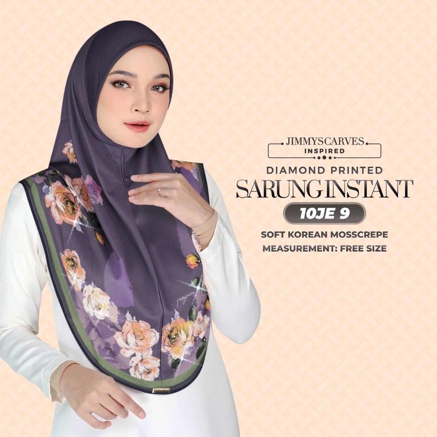 Jimmy Scarves Inspired - Instant Sarung Diamond Printed