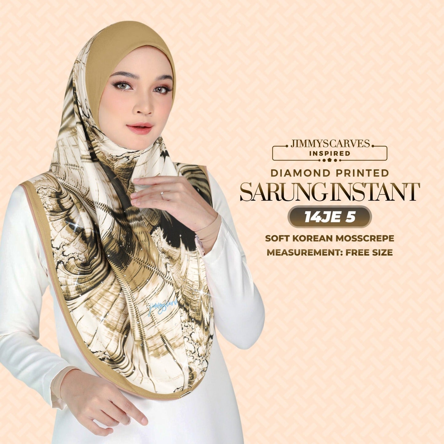 Jimmy Scarves Inspired - Instant Sarung Diamond Printed