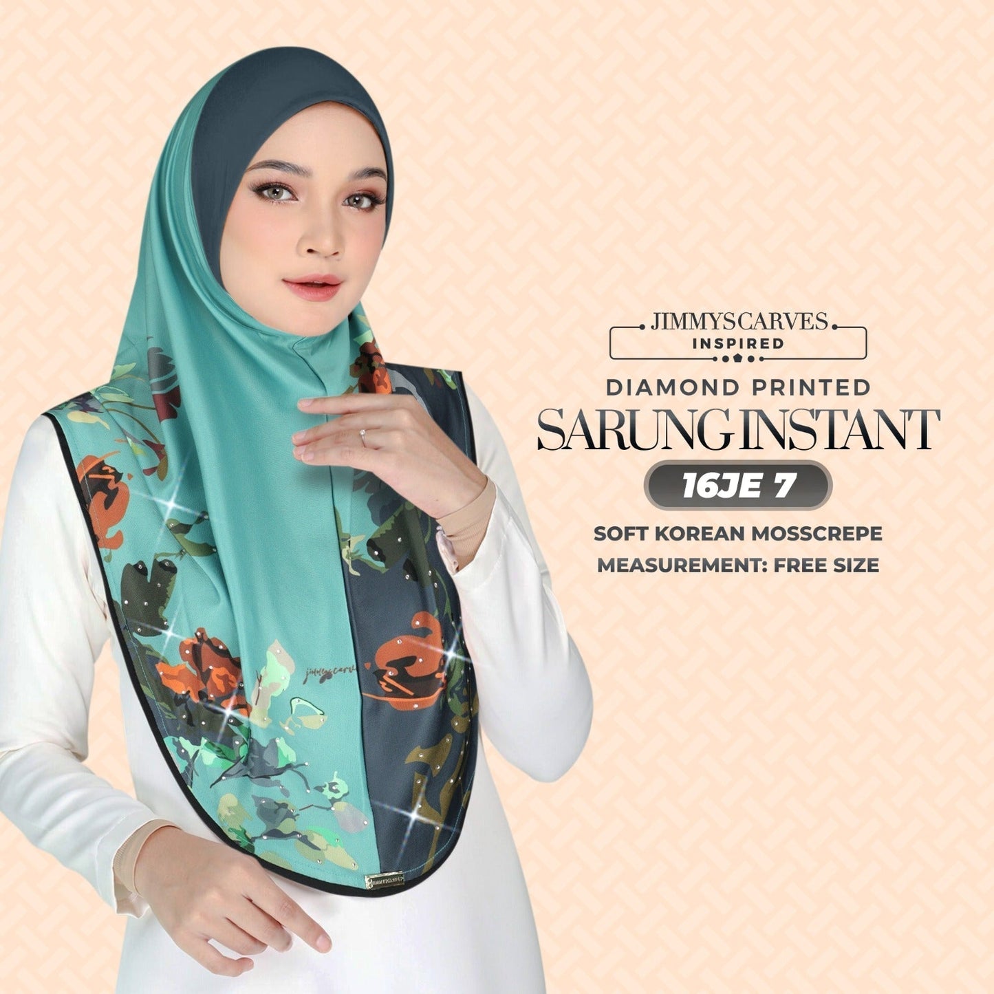 Jimmy Scarves Inspired - Instant Sarung Diamond Printed