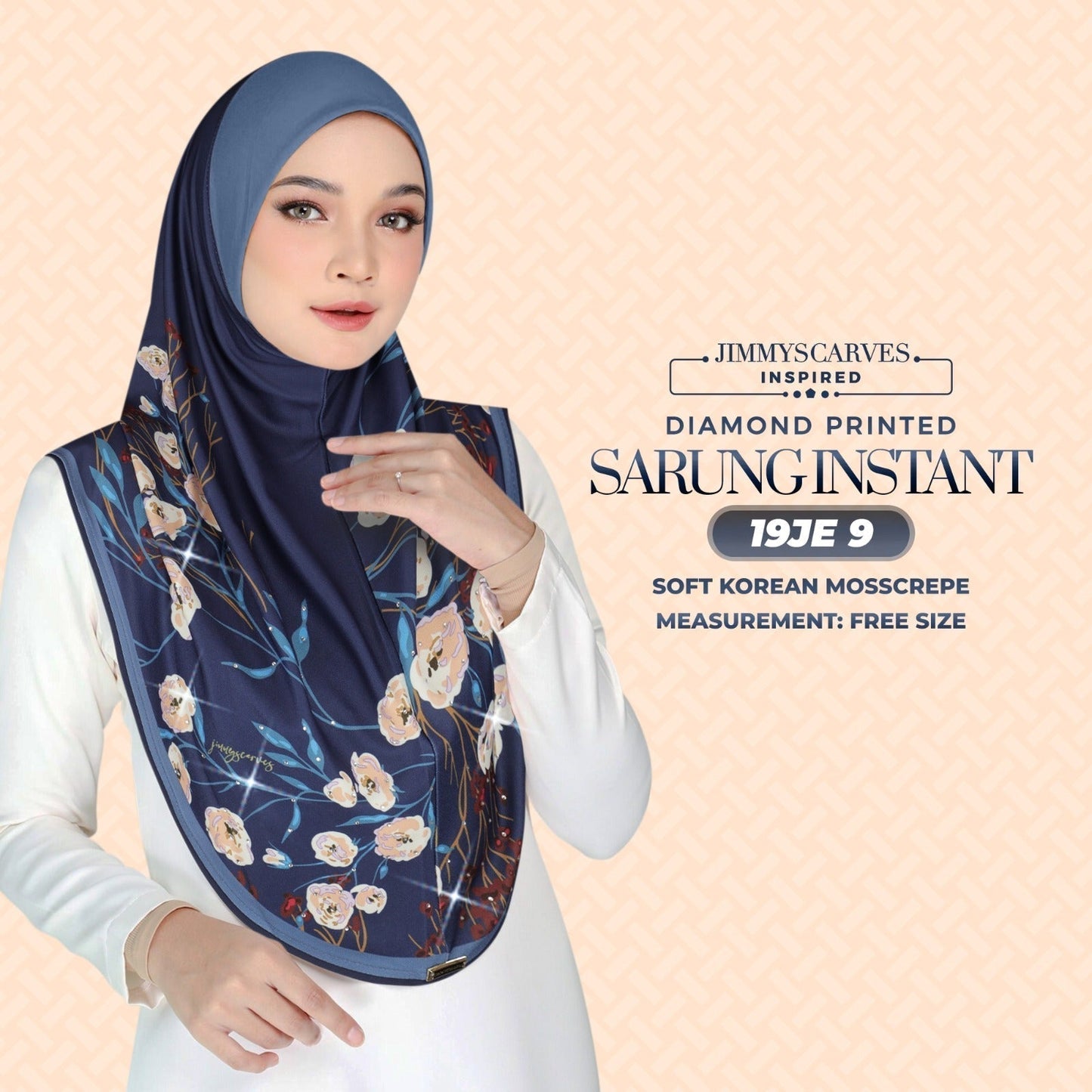 Jimmy Scarves Inspired - Instant Sarung Diamond Printed