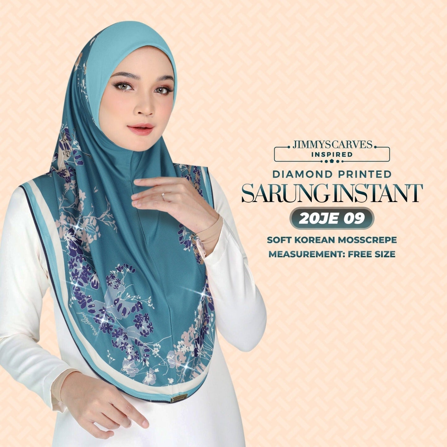 Jimmy Scarves Inspired - Instant Sarung Diamond Printed