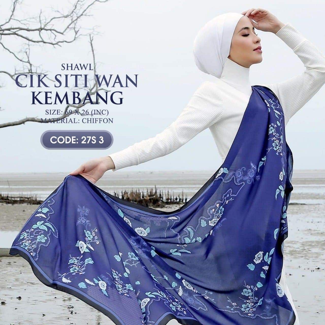 Ariani Cik Siti Wan Kembang Shawl Collection