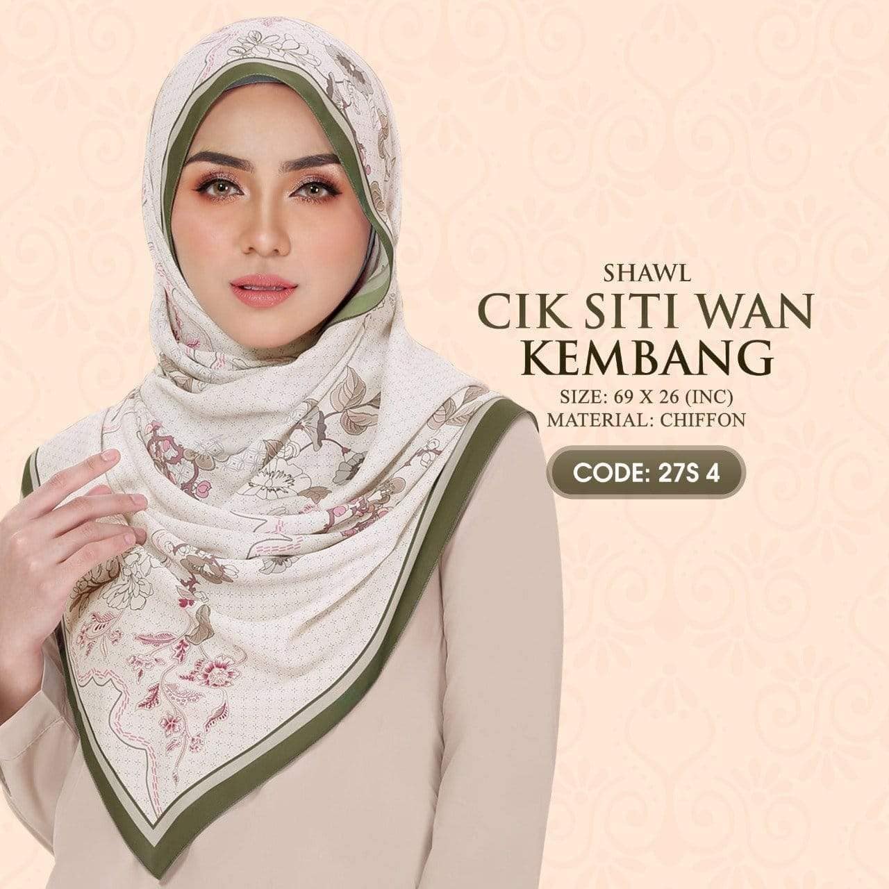 Ariani Cik Siti Wan Kembang Shawl Collection