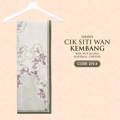 Ariani Cik Siti Wan Kembang Shawl Collection