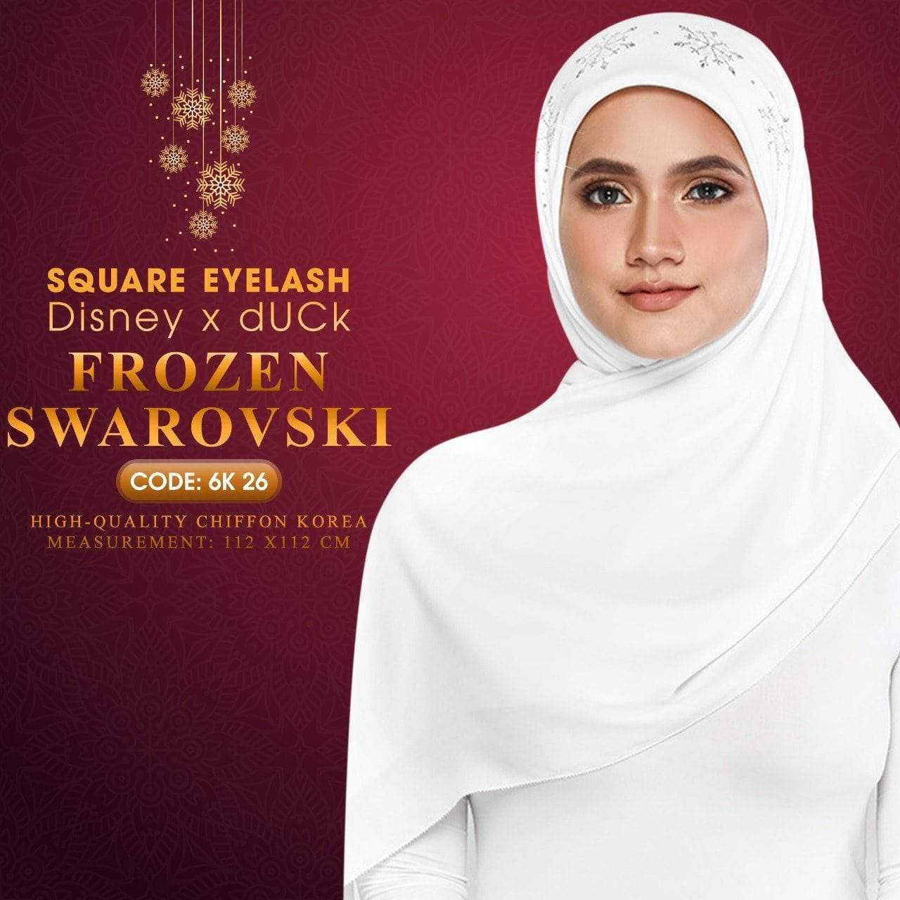 dUCk Swarovski Eyelash Square Collection RM14