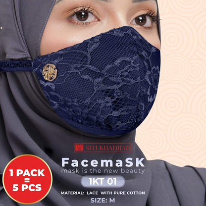 Siti Khadijah Lace Face Mask - 5pcs/Pack RM5