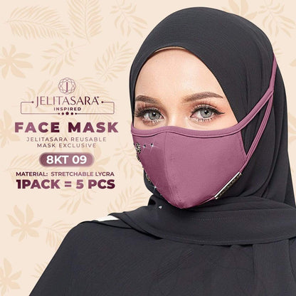 Jelitasara Exclusive Face Mask Collection - 1 Pack 5 PCS